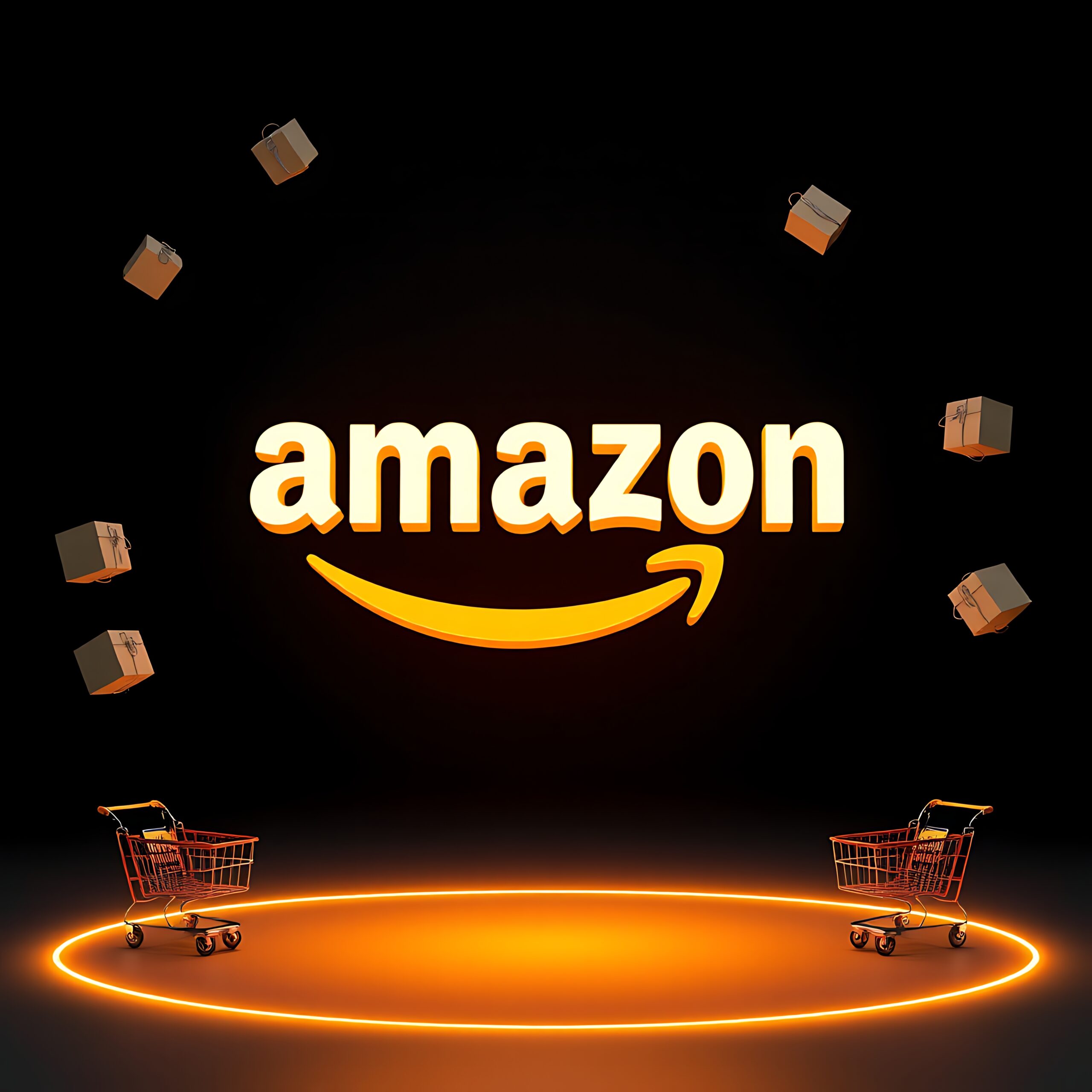 3d-render-amazon-logo-extruded-transparent-yellow-acrylic-hovering-with-slight-forward-tilt-n